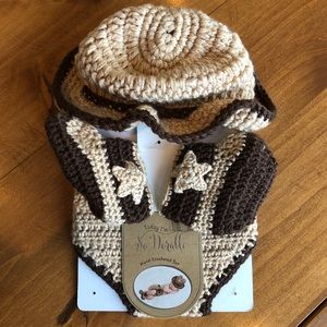 So Dorable Newborn Crochet Baby Cowboy Set 0-3 Mos
